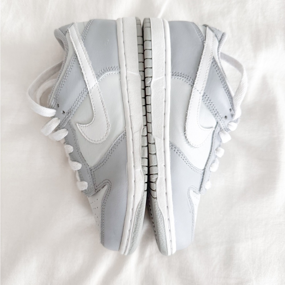 Gray and White Sneakers